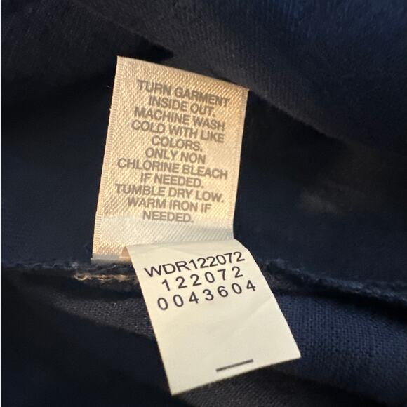 J. Jill Pure Jill Batik Blue Maxi Layered Linen Sleeveless Dress Sz MP Lagenlook - Picture 11 of 12